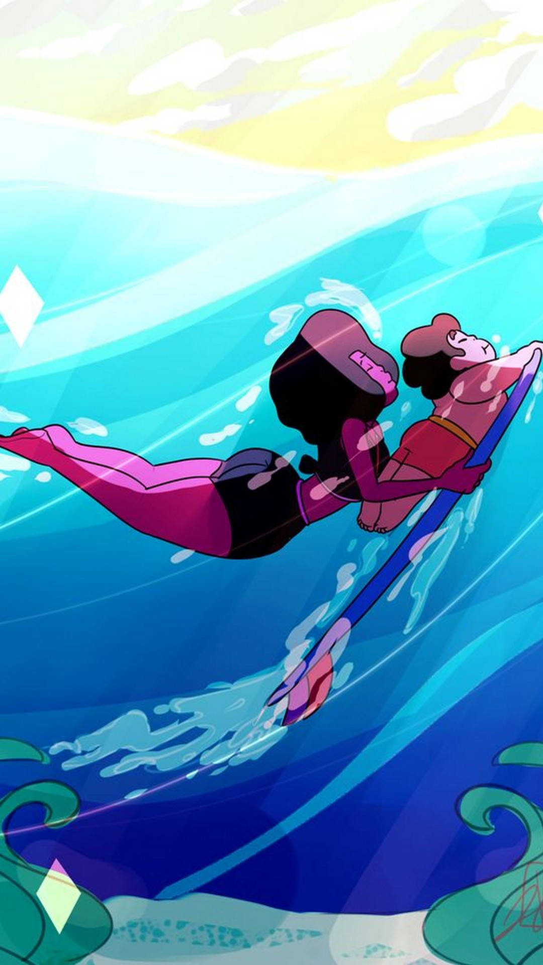 Garnet Surfing With Steven Universe Ipad