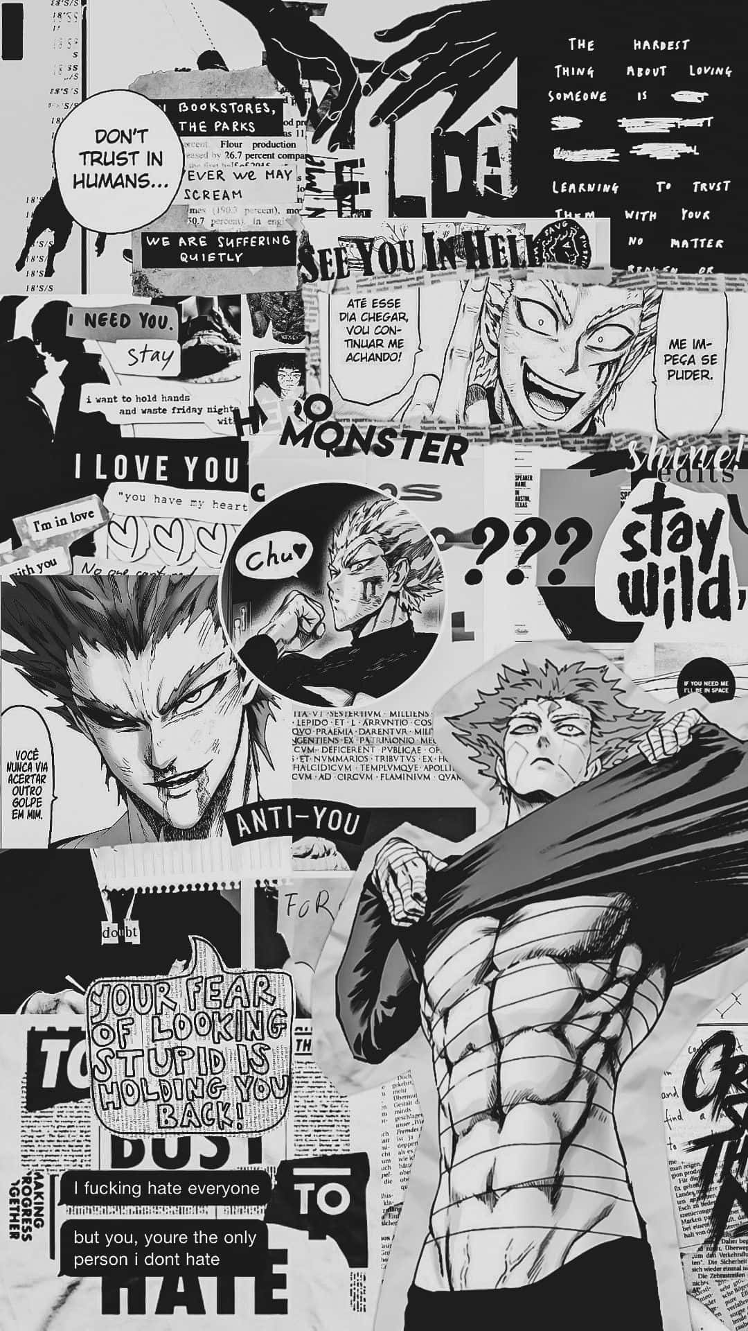 Garou One Punch Man Aesthetic Manga Background