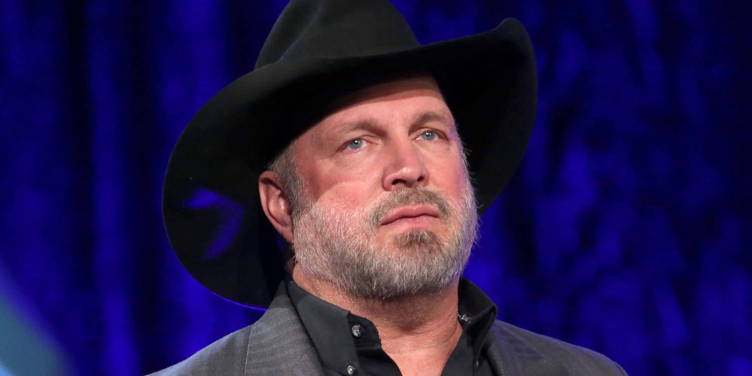 Garth Brooks And Blue Background