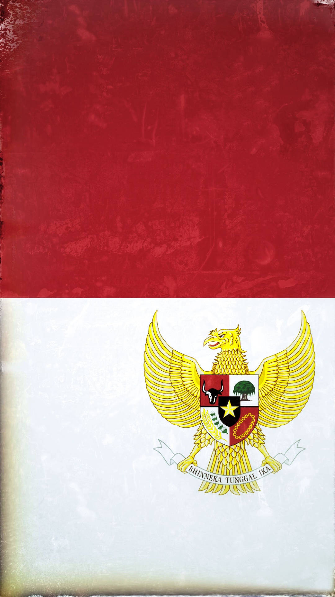 Garuda On Indonesian Flag