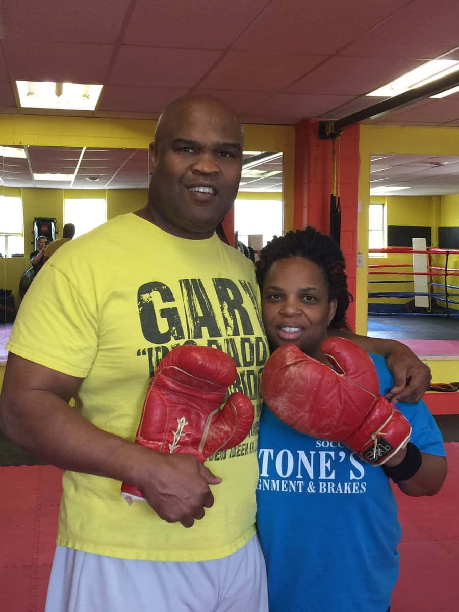 Gary Goodridge With Boxing Student Background