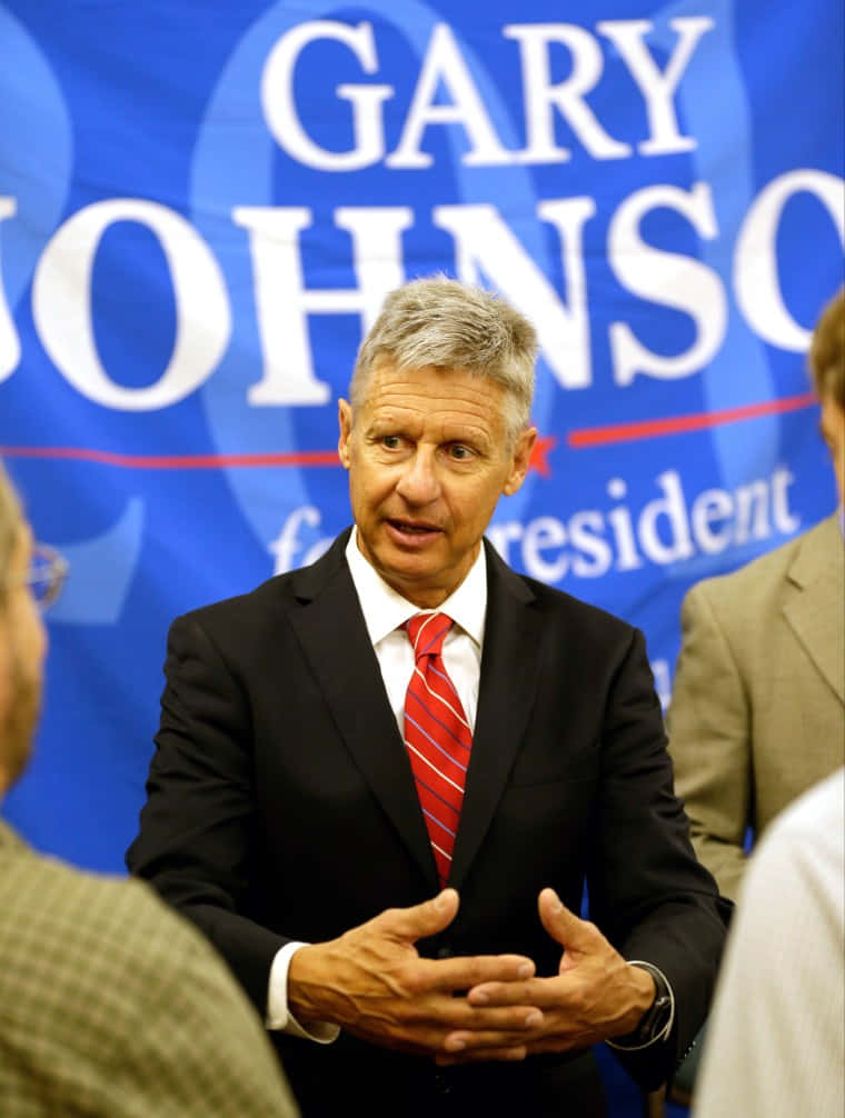 Gary Johnson Running For President Phone Background