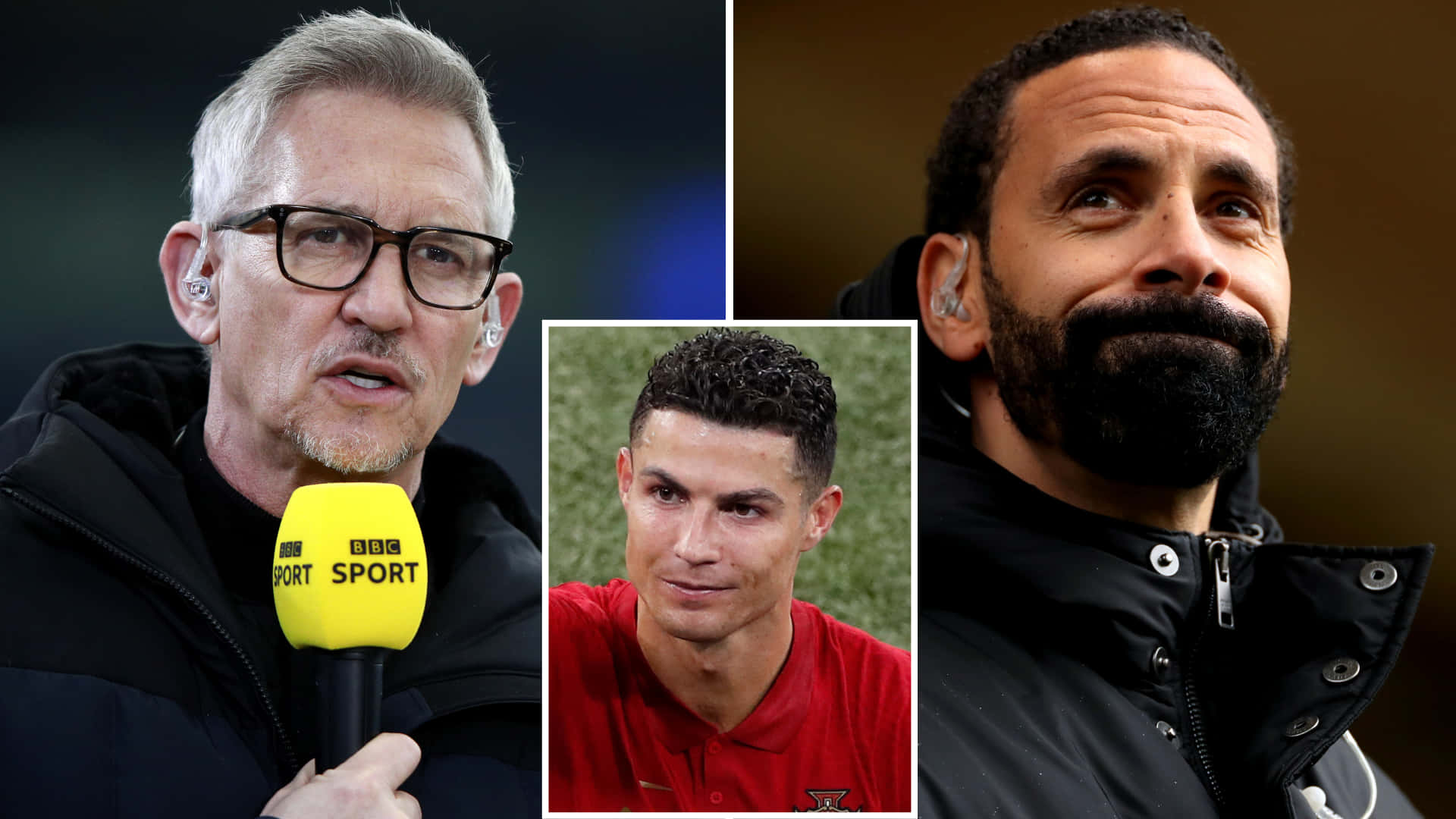 Gary Lineker Cristiano Ronaldo Rio Ferdinand Background