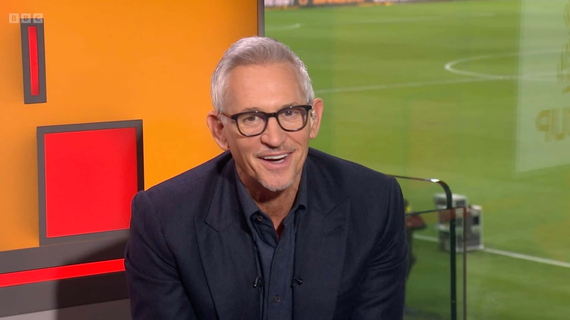 Gary Lineker In A Live Talk Show Background