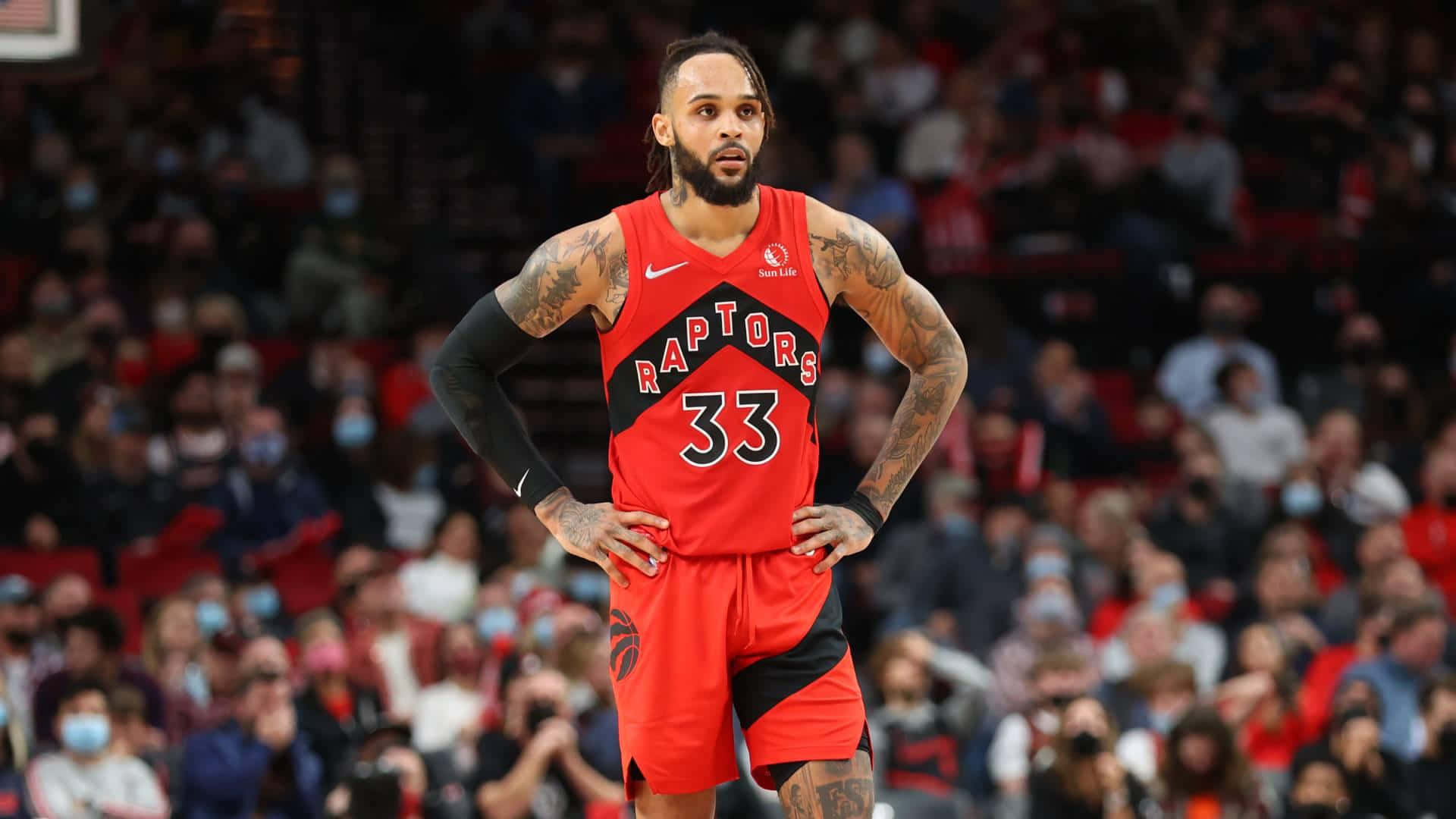 Gary Trent Jr Against Portland 2021 Game Background