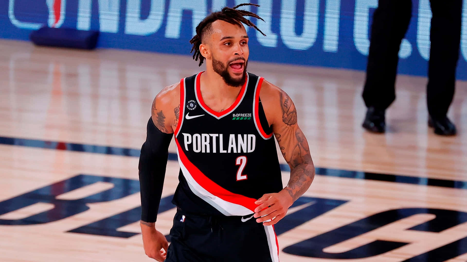 Gary Trent Jr Against The Houston Rockets Background