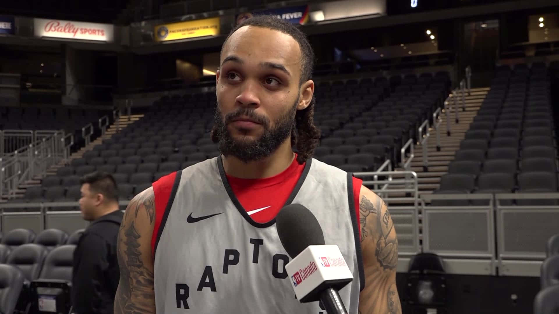 Gary Trent Jr Against The Indiana Pacers Interview Background