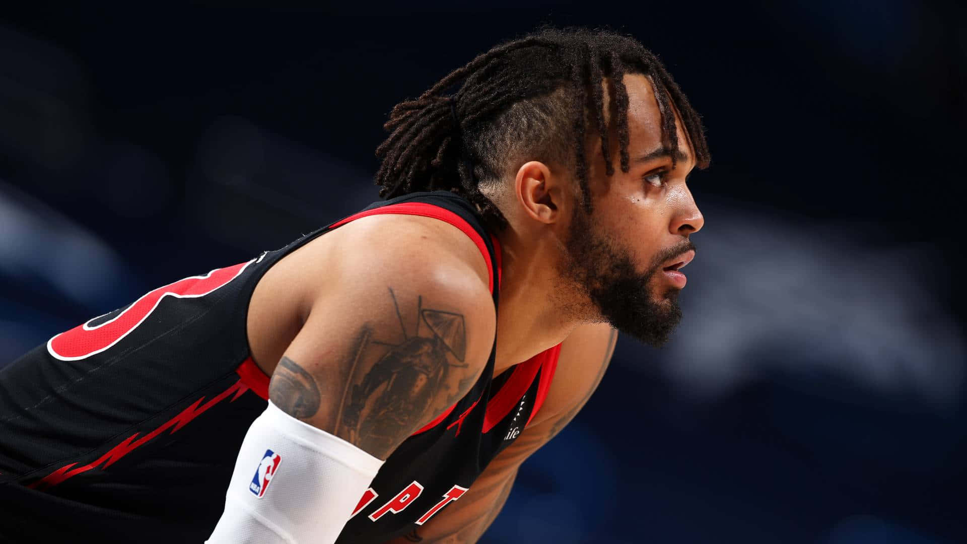 Gary Trent Jr Looks On At Chesapeake Energy Arena