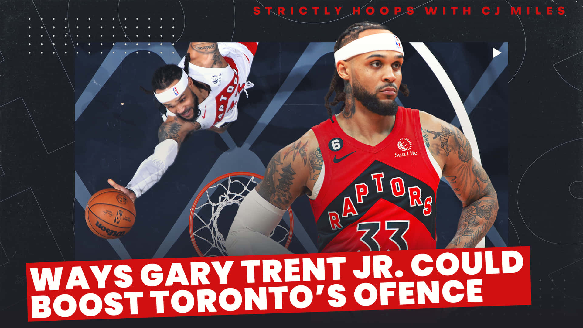 Gary Trent Jr Strictly Hoops With Cj Miles Background
