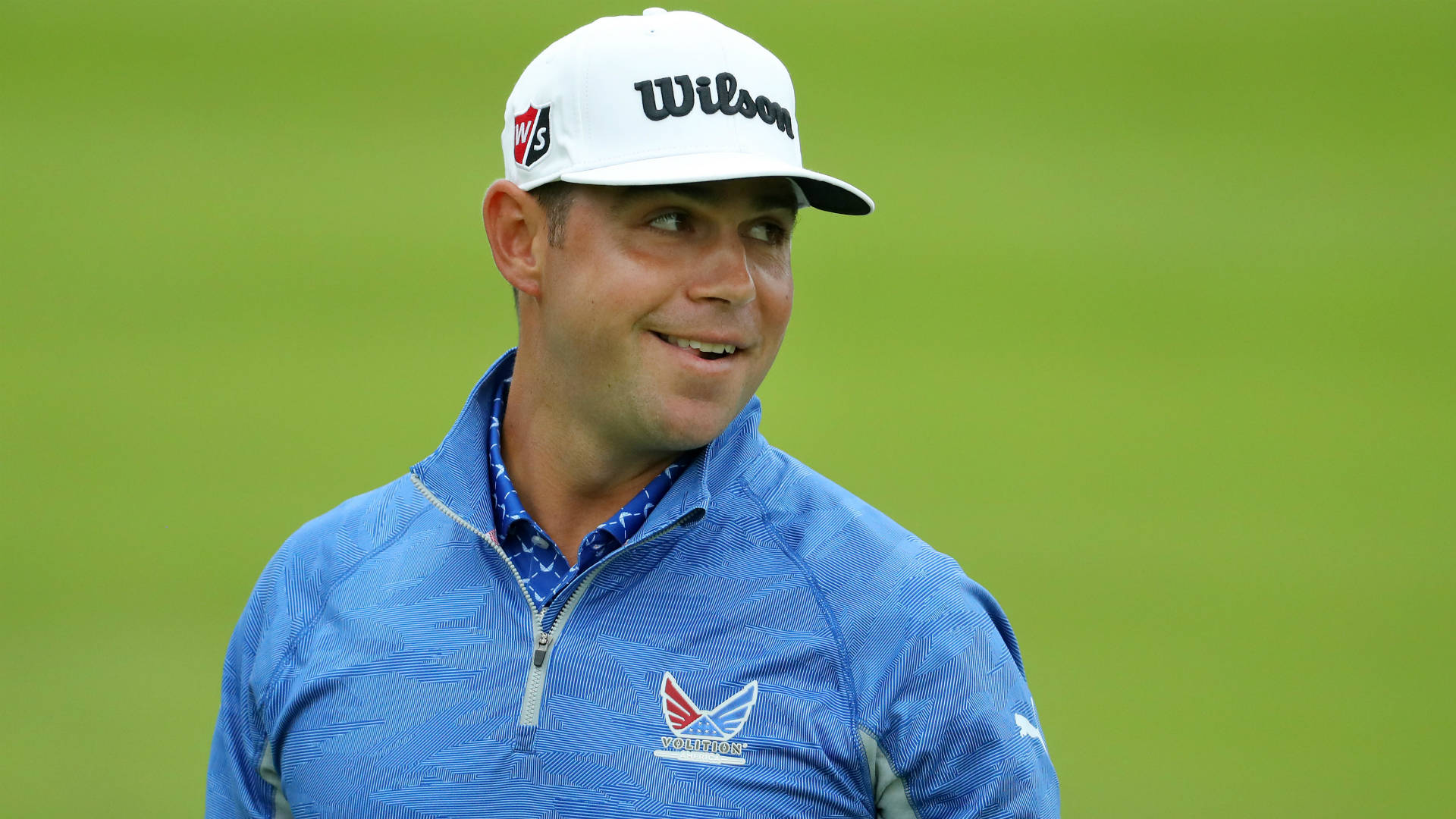 Gary Woodland In Golf Course Background