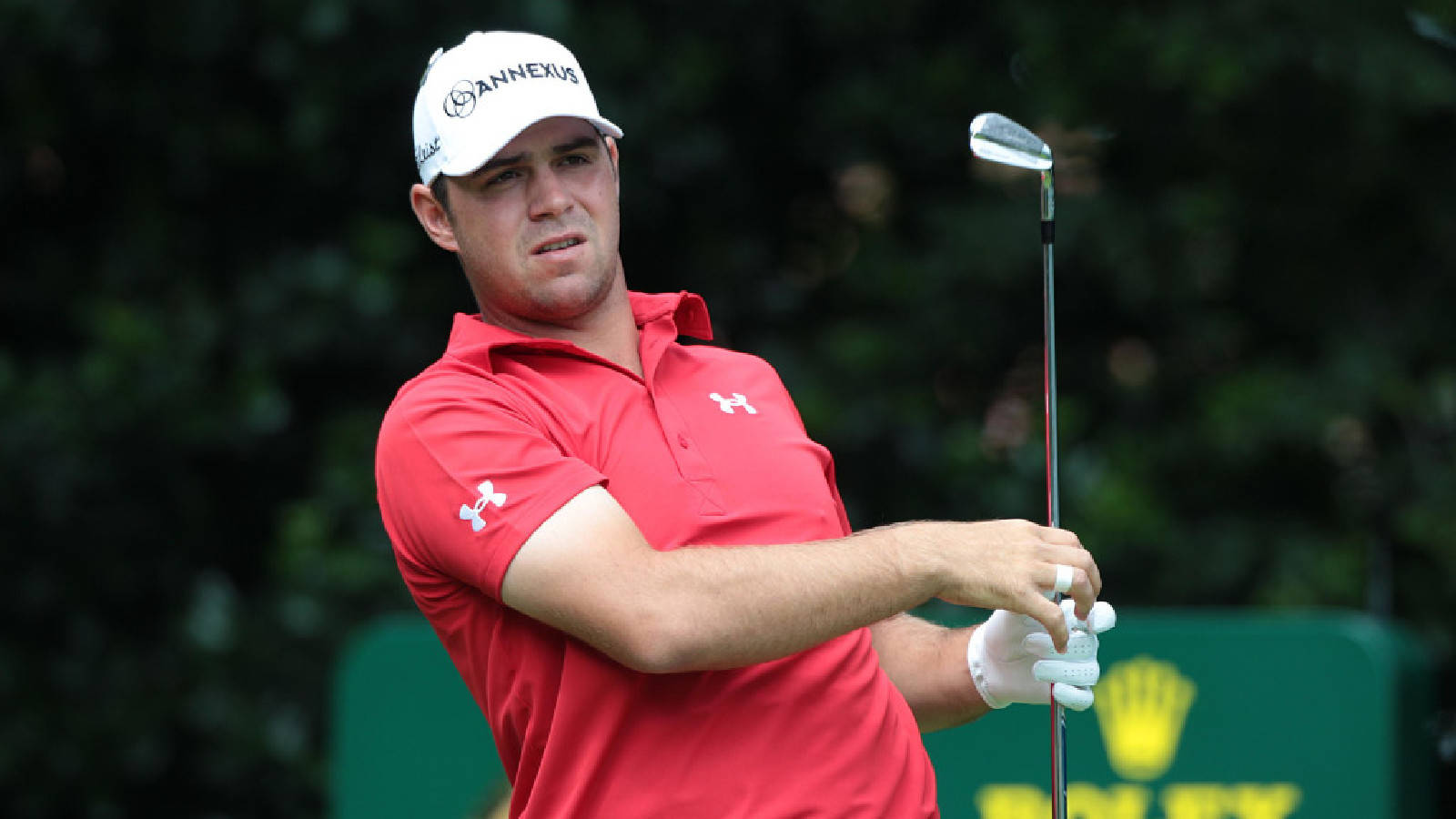 Gary Woodland Red Golf Shirt