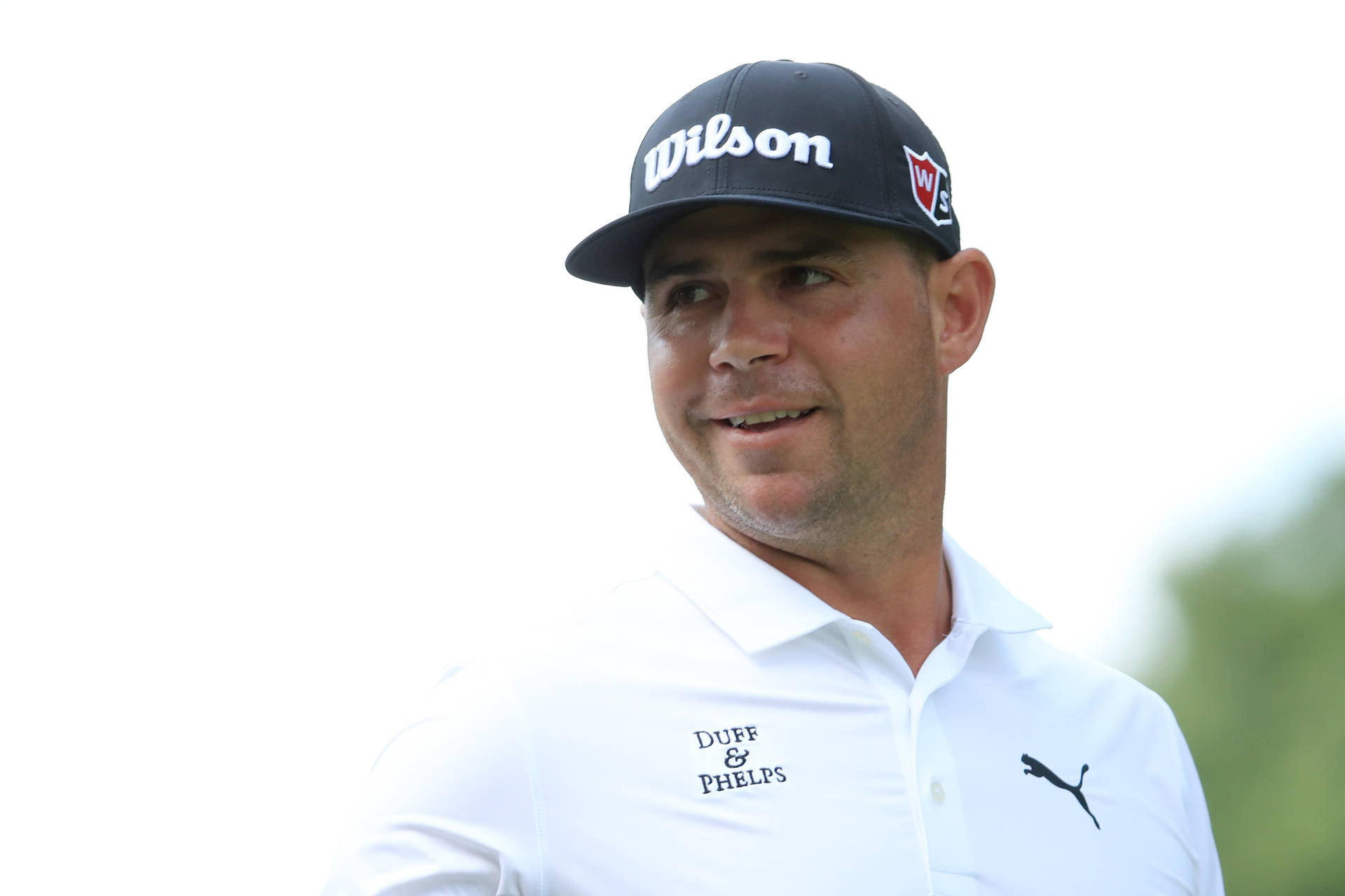 Gary Woodland Smirking Background