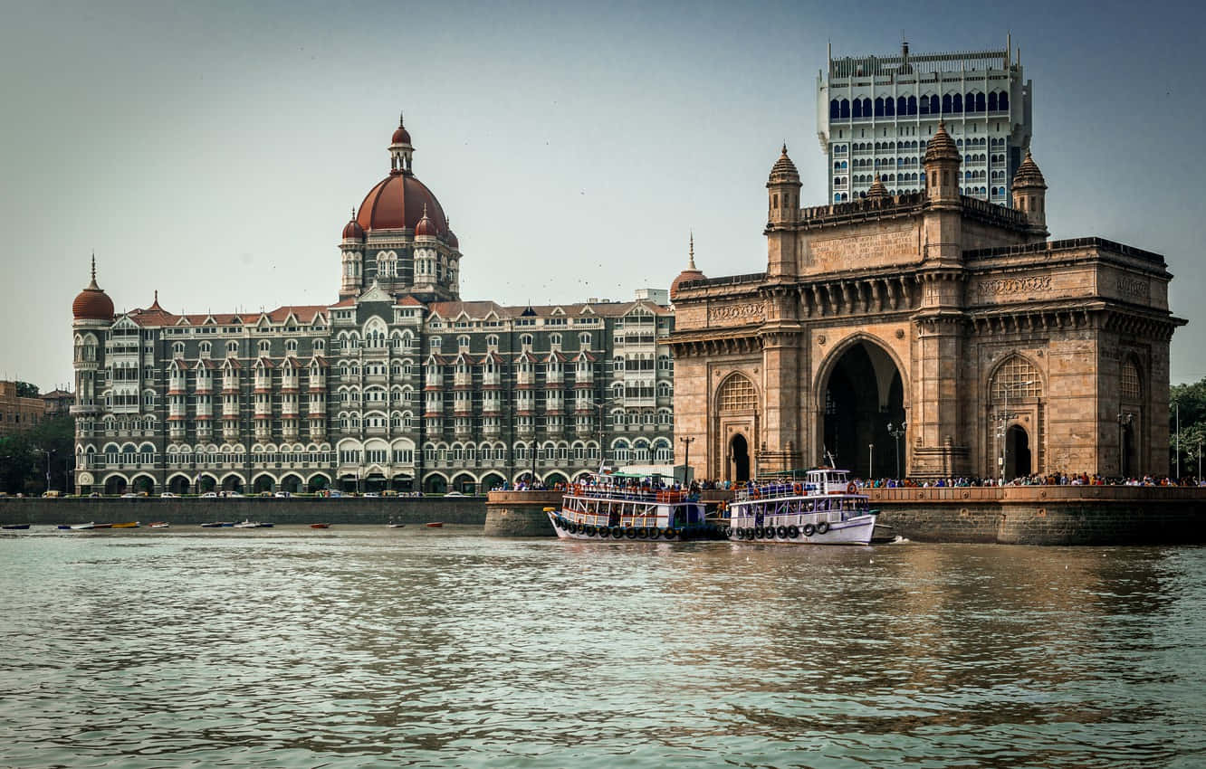 Gateway To India Buildings Background