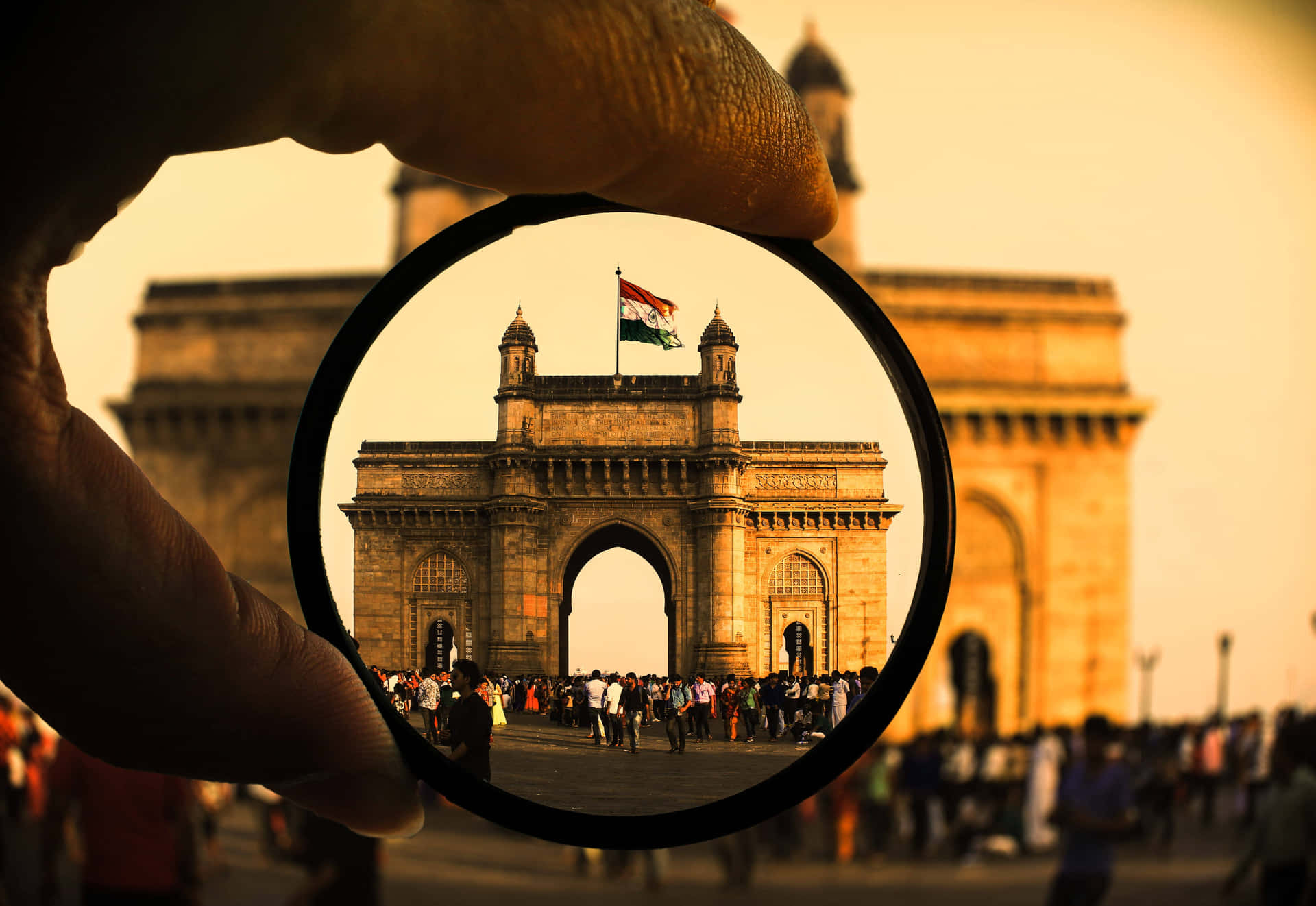 Gateway To India Lens Background