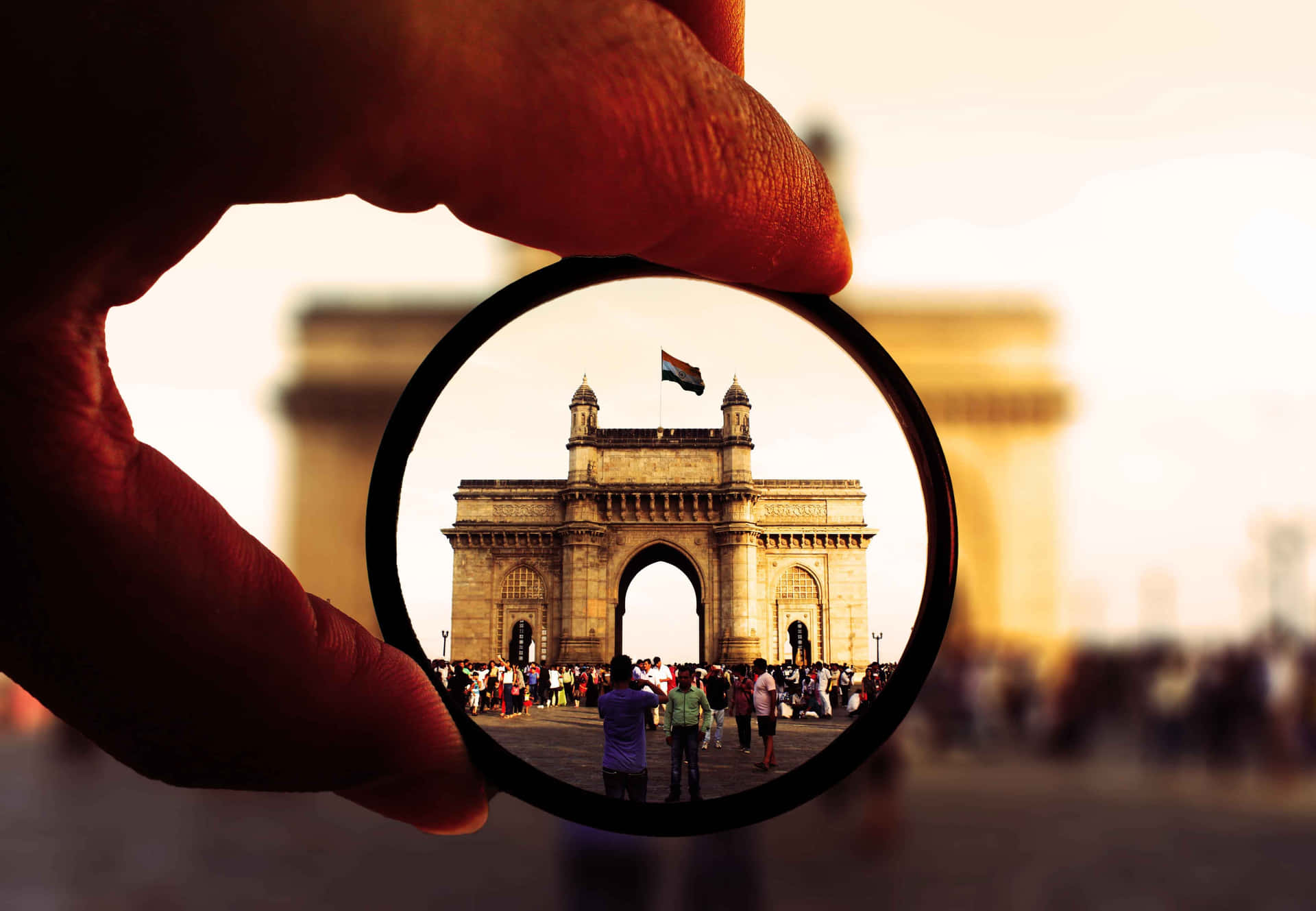 Gateway To India Through Lens Background