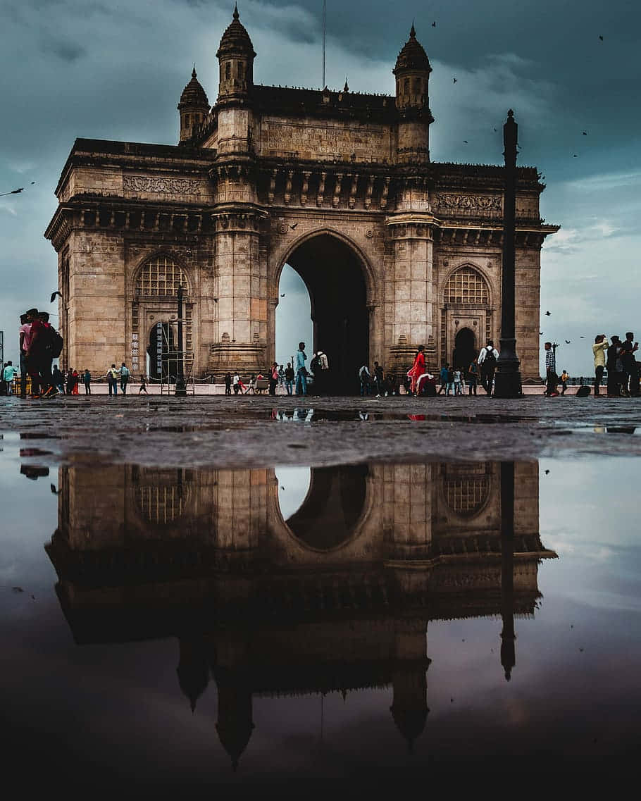 Gateway To India Water Reflection