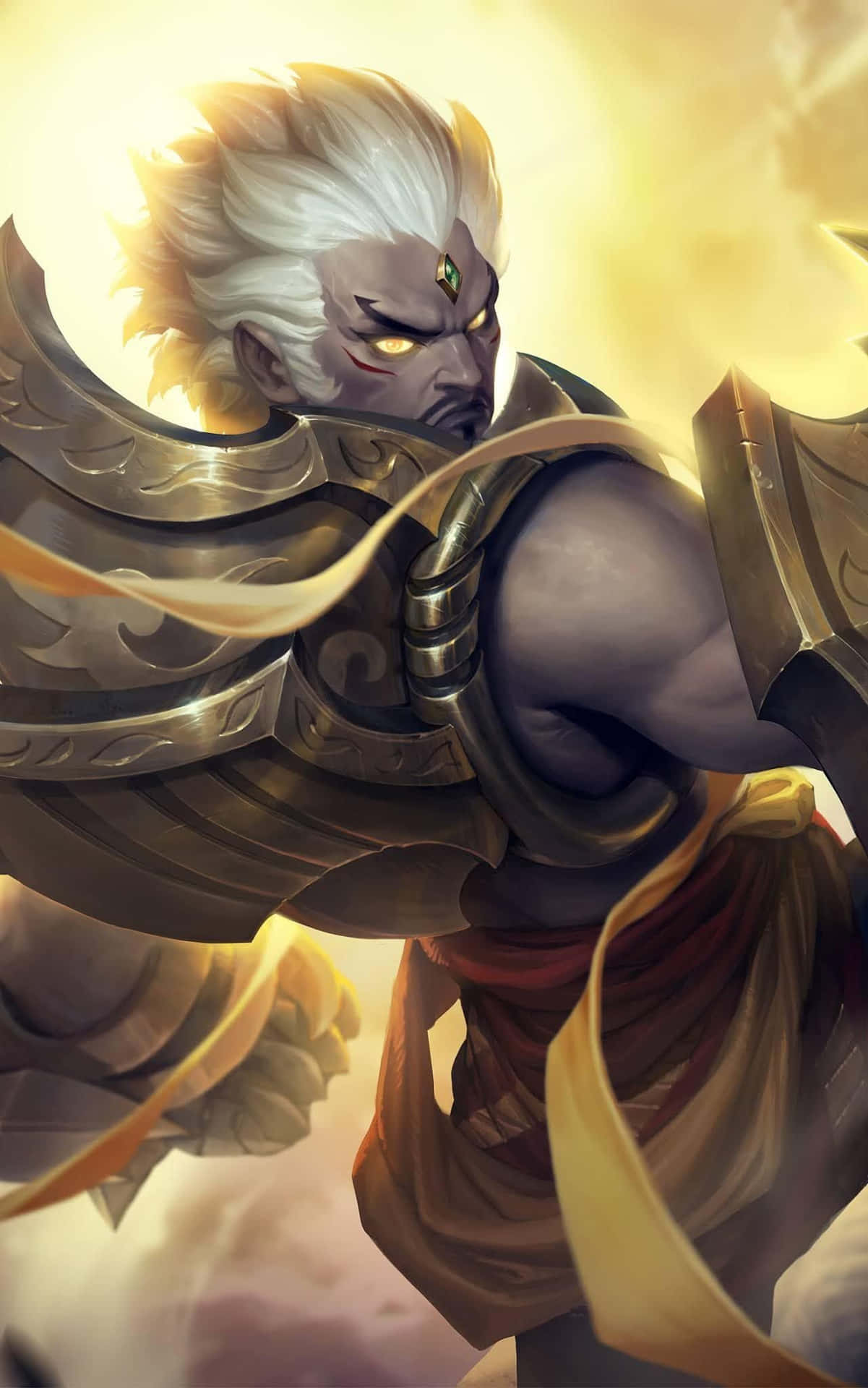 Gatotkaca Warrior Glance Background