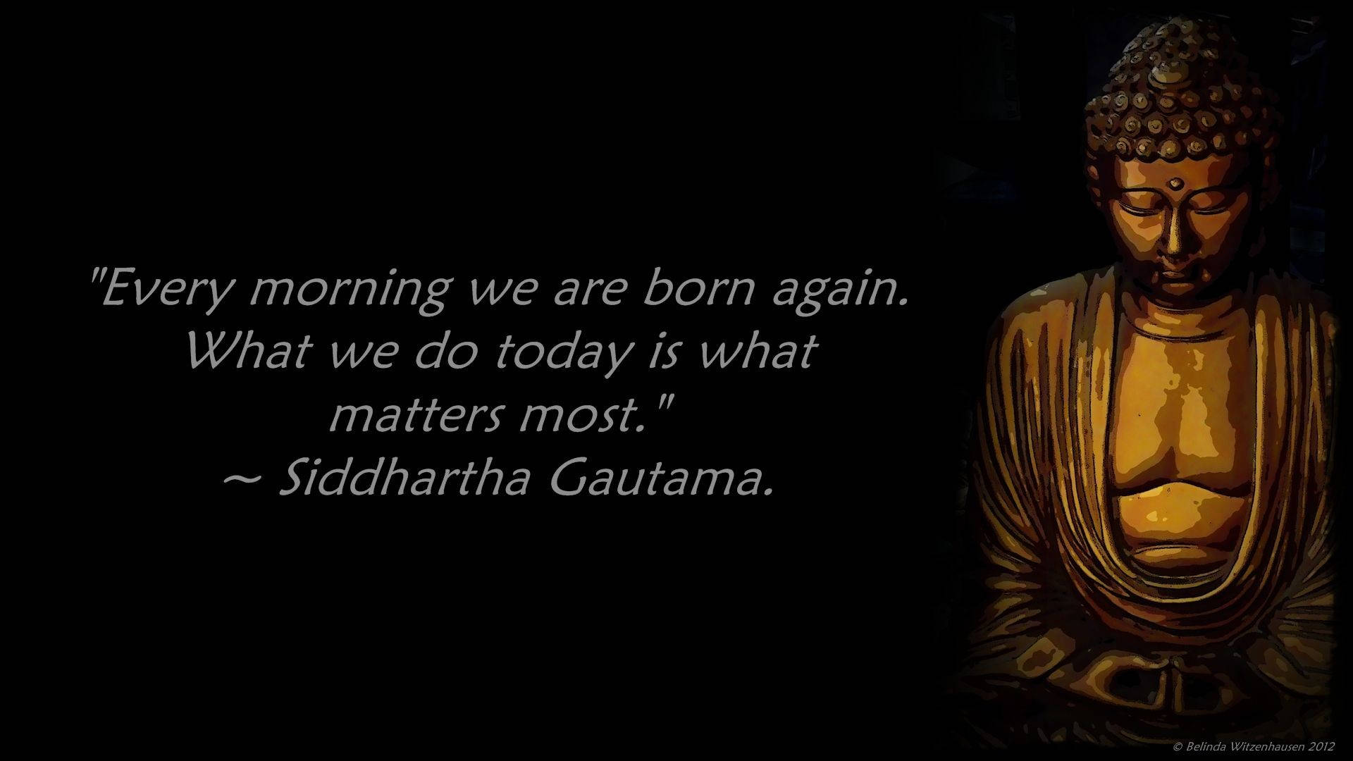 Gautam Buddha Quotes Background