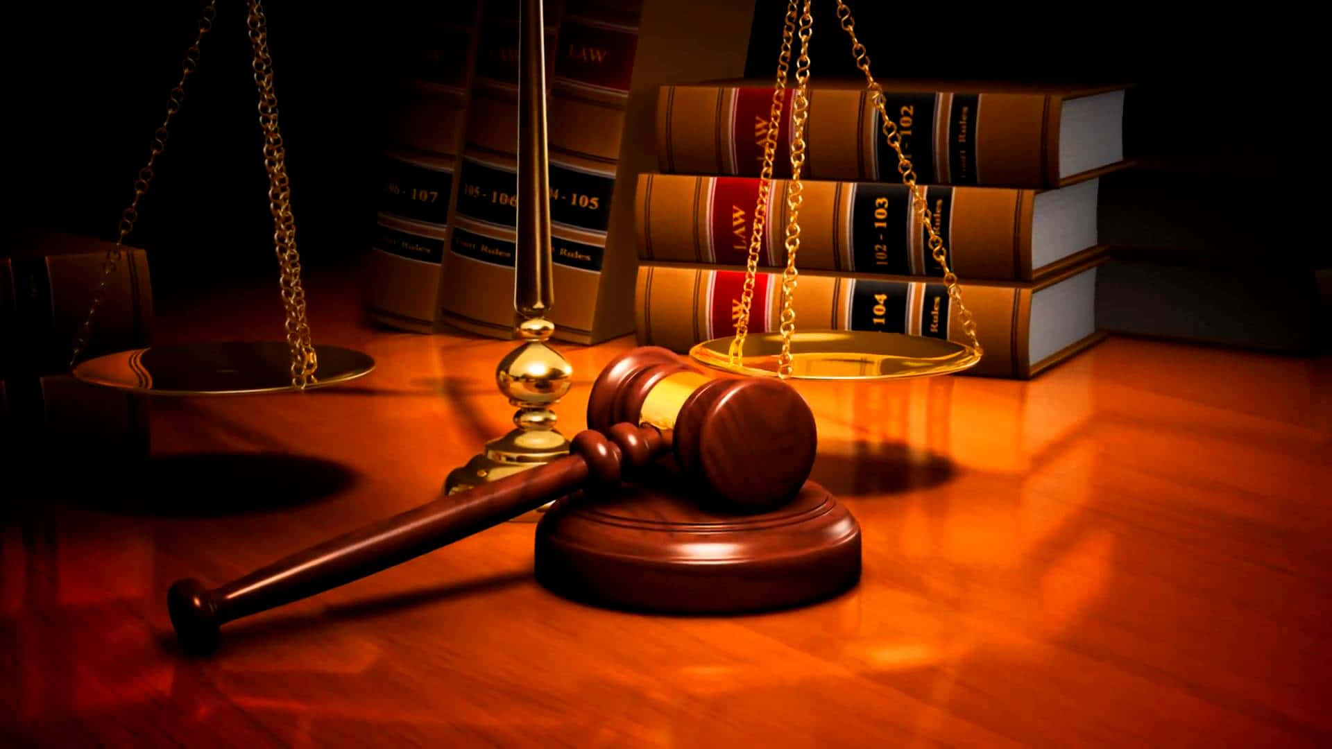 Gavel And Books For Judicious People Background