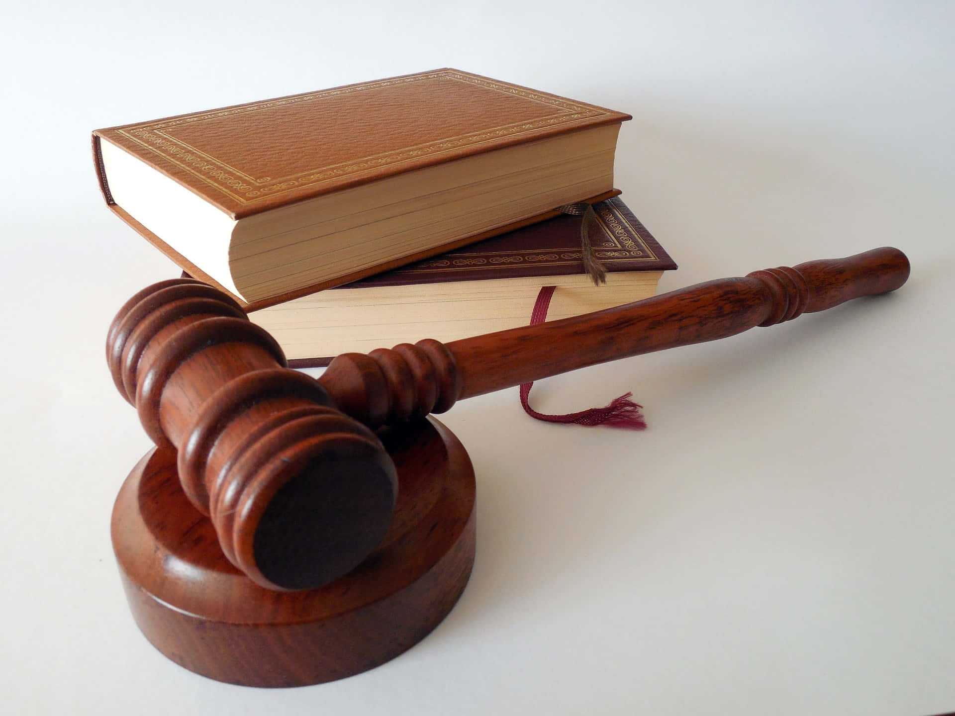Gavel And Punitive Law Books Background
