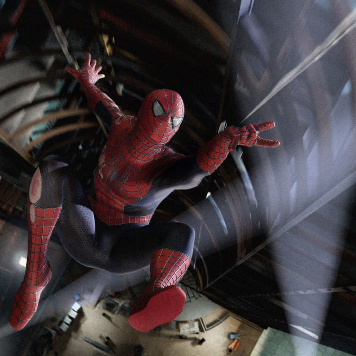 Gawky Pose Of Spiderman