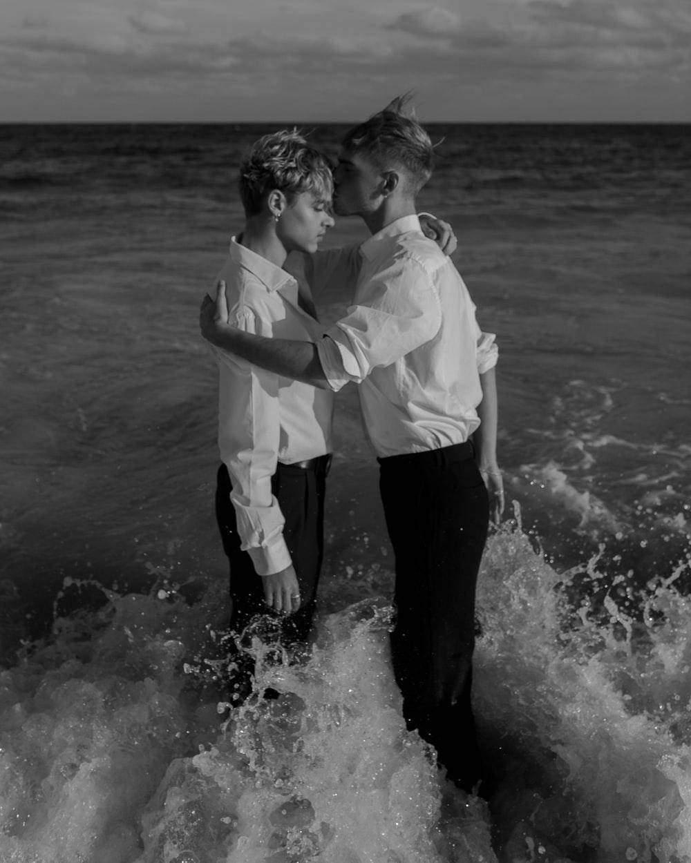 Gay Boy Beach Kiss