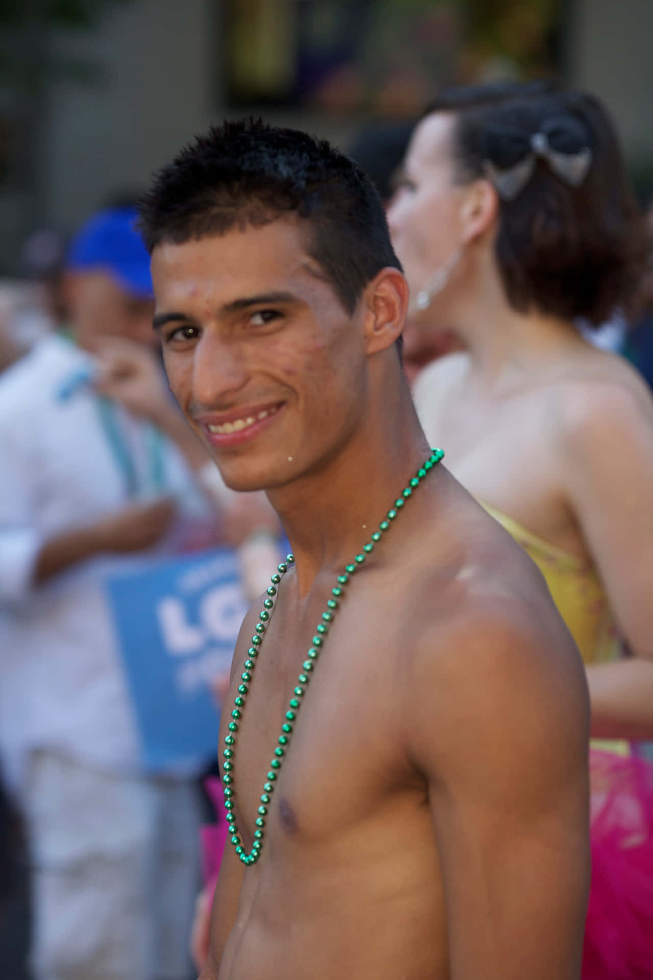 Gay Latino Green Beads