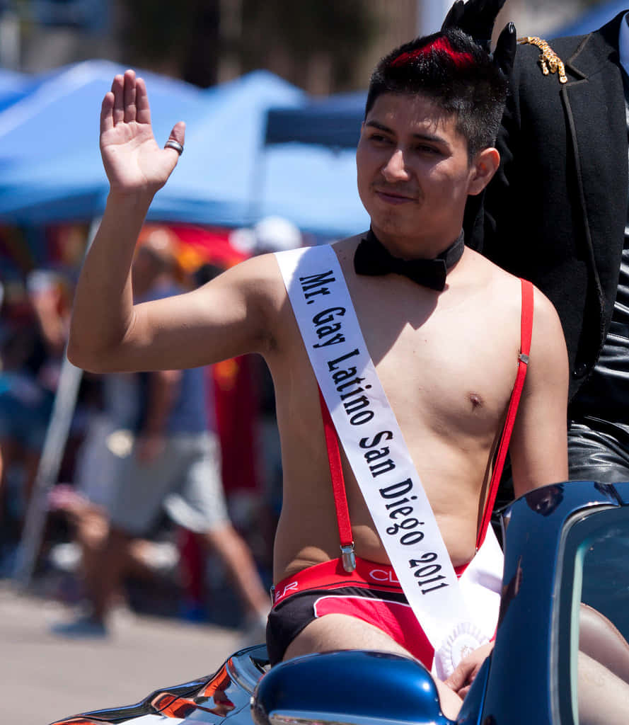 Gay Latino Parade Wave Background