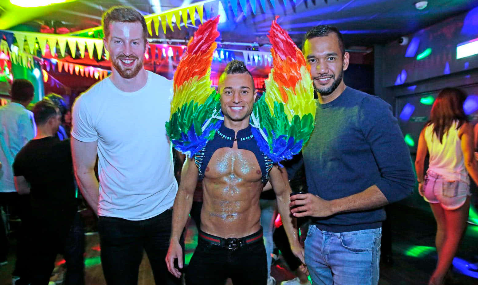 Gay Latino Rainbow Wings