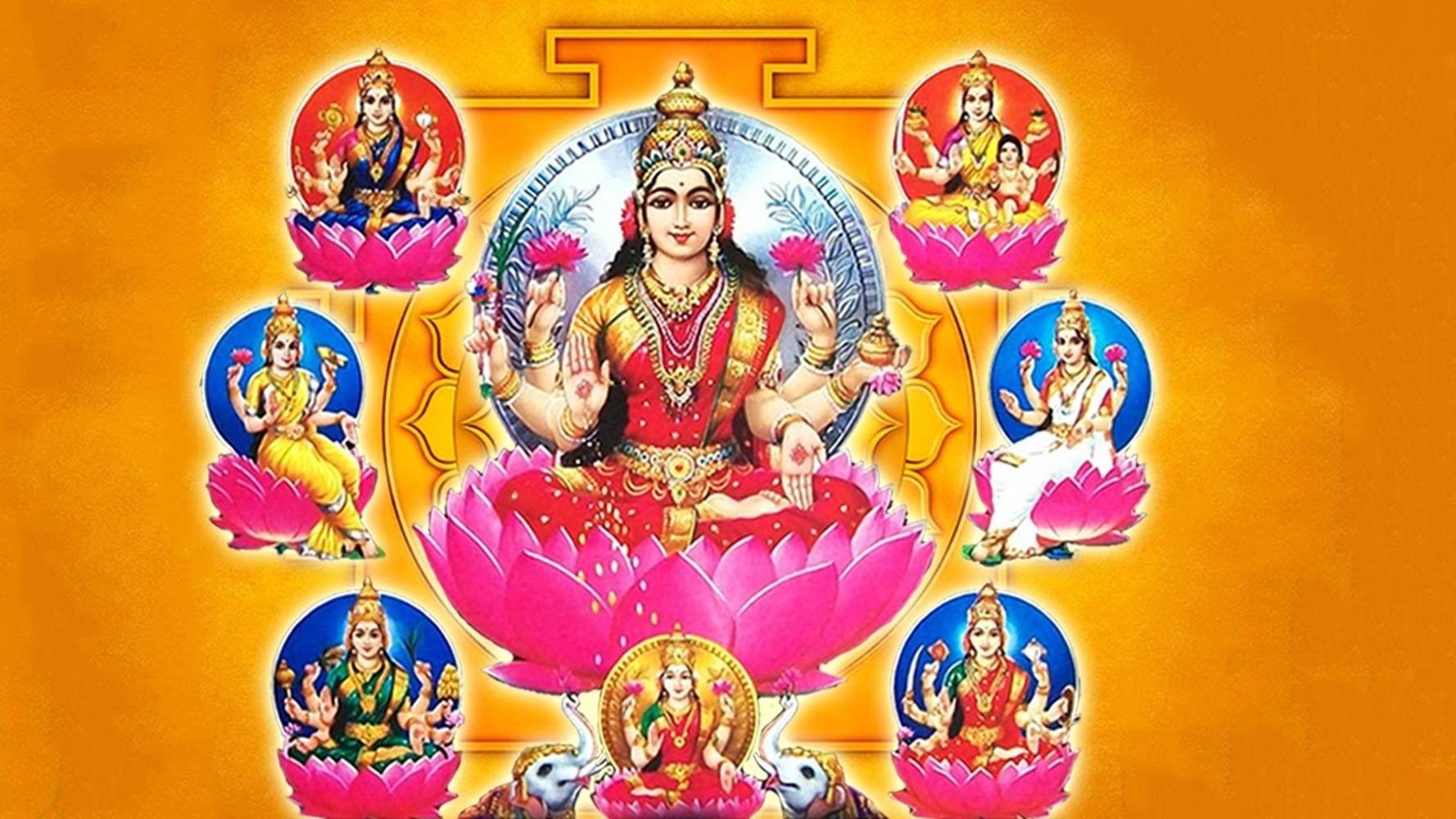 Gayatri Mantra Of Hindu Ashta Lakshmi