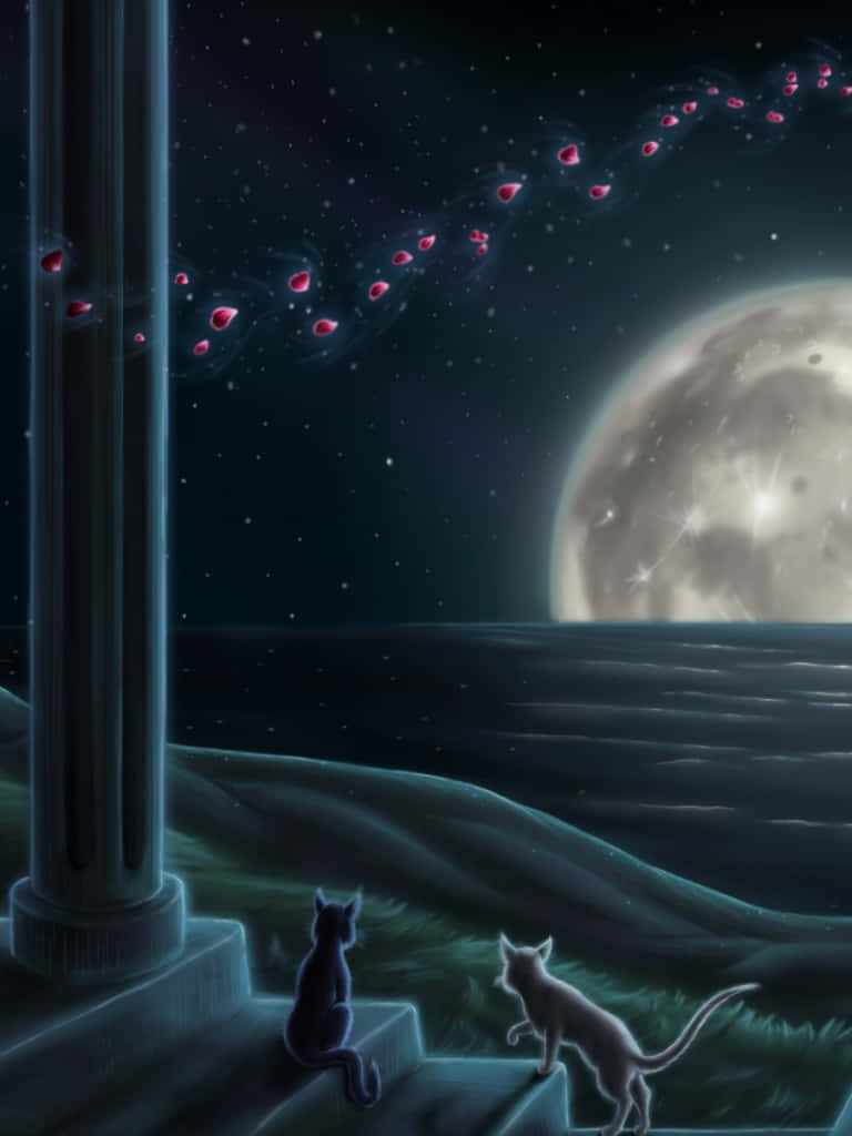 Gaze Into The Magical World Of Sailor Moon On An Ipad Background