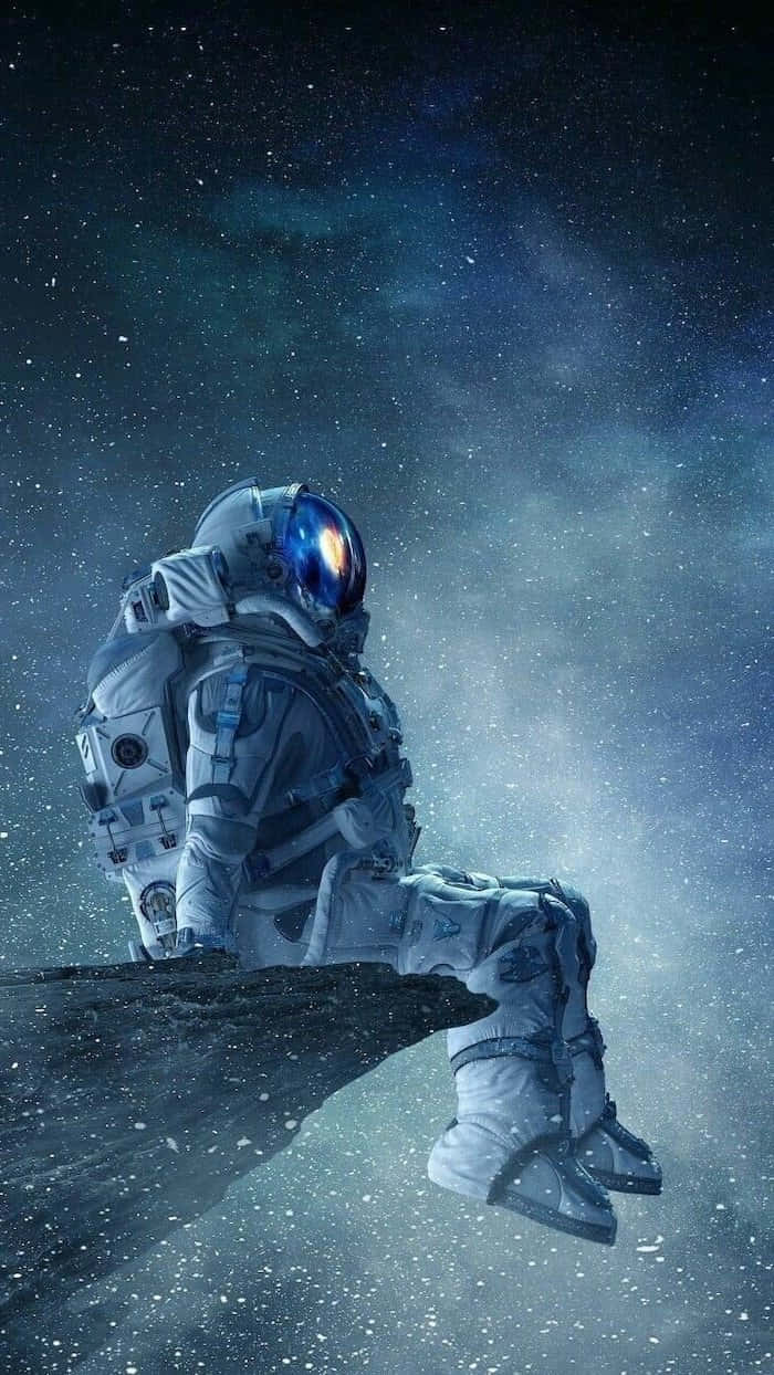 Gaze Upview Into The You Are Here Galaxy Background