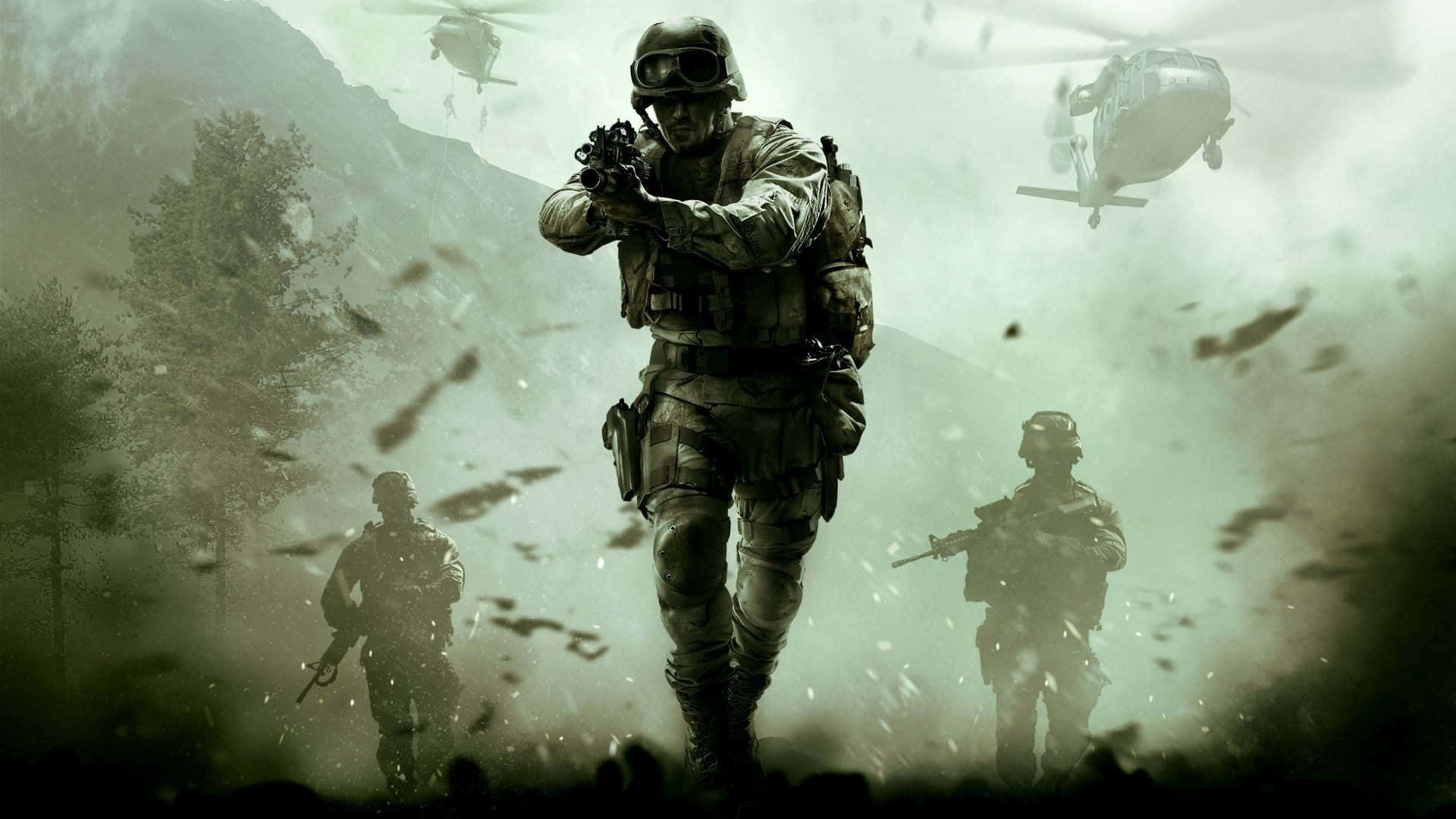 Gear Up For An Intense Battle With Call Of Duty: Modern Warfare Hd Background