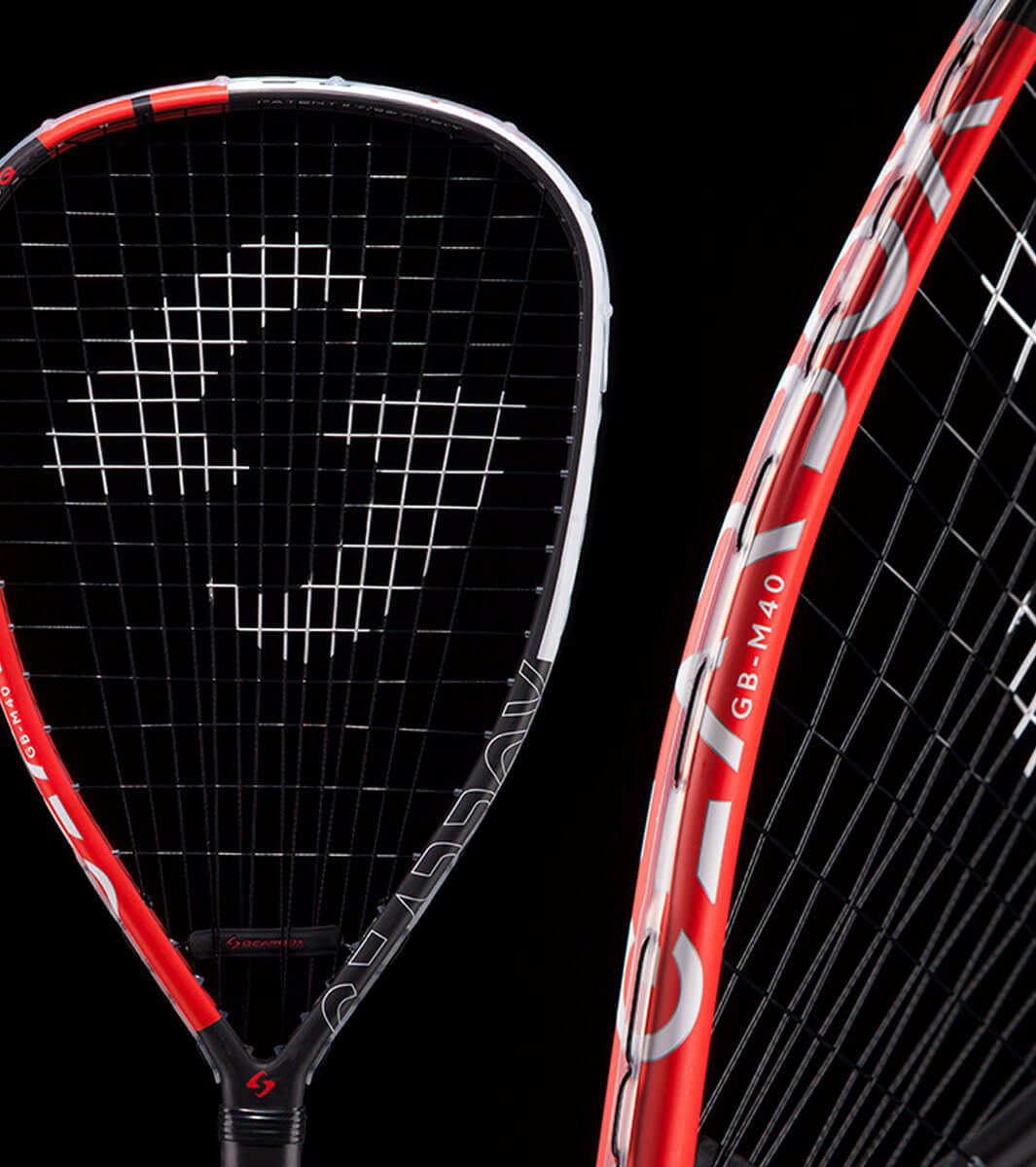 Gearbox Racquetball Racket On Black Background Background