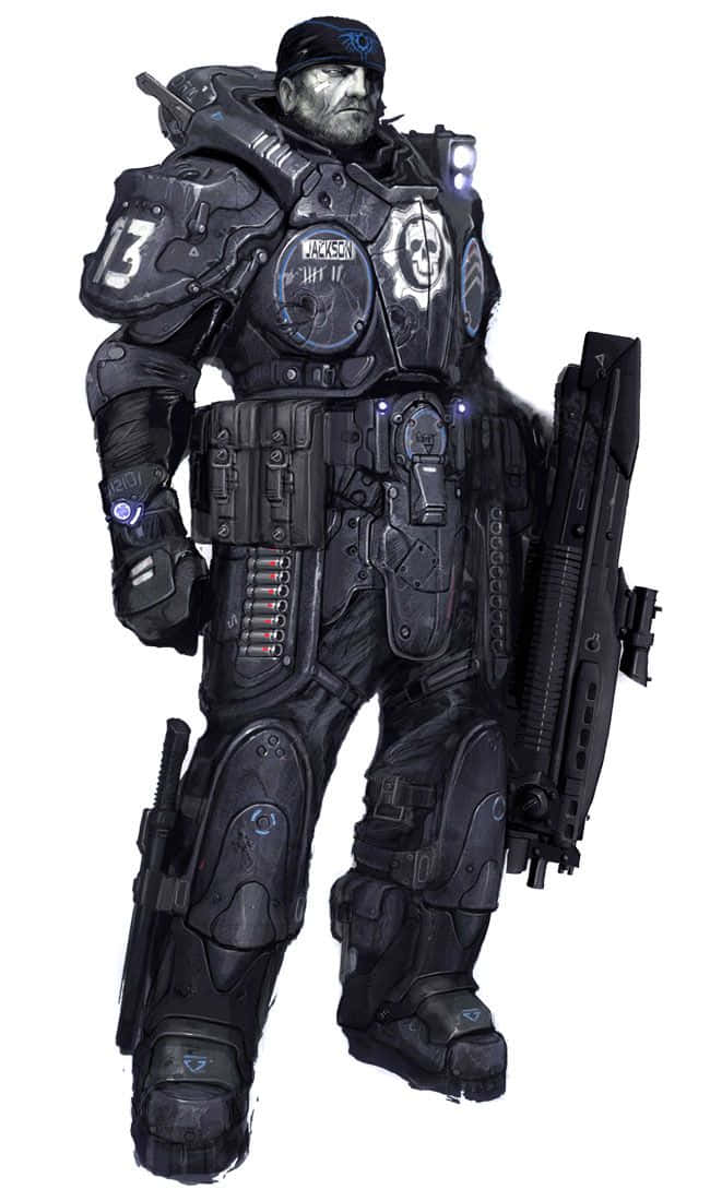 Gears Of War 1 Soldier Background