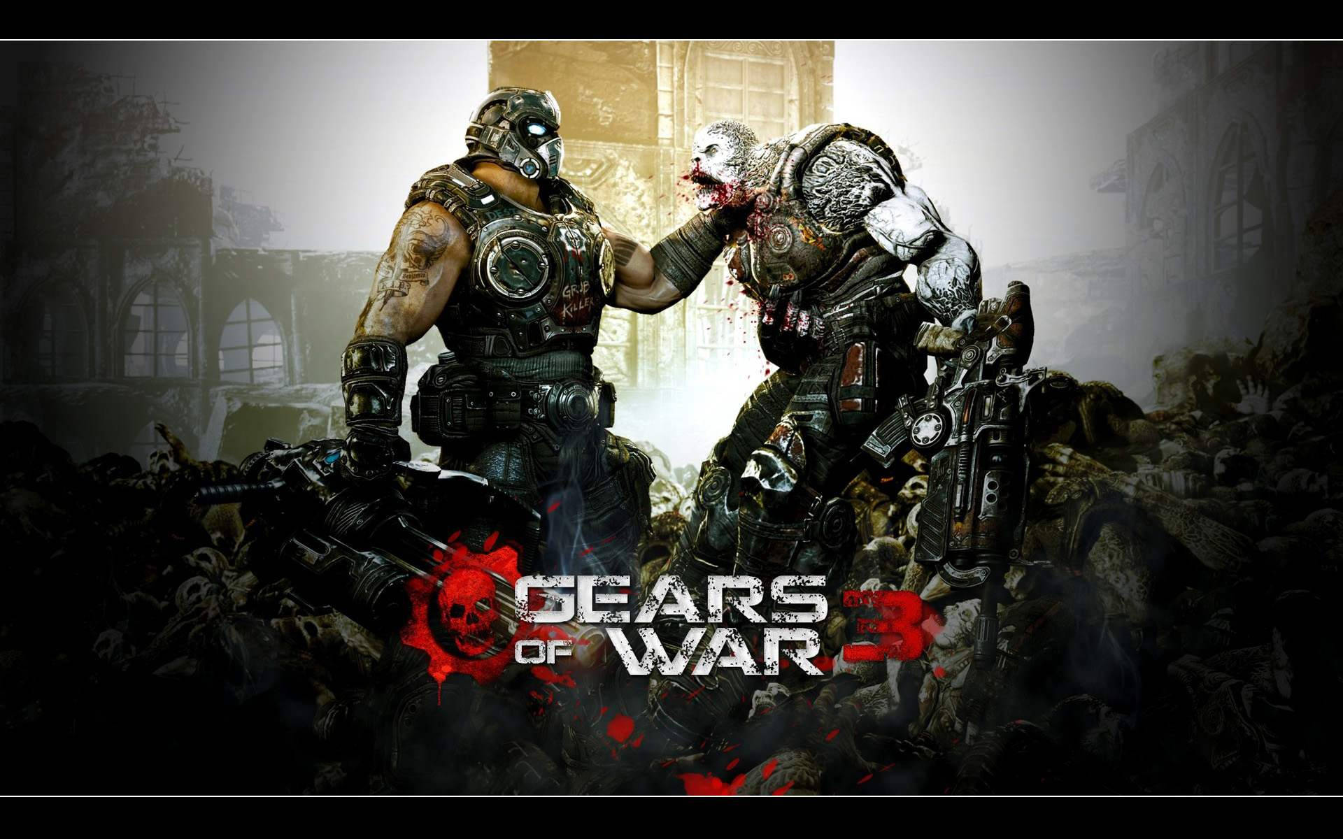 Gears Of War 3 Game Battle Background