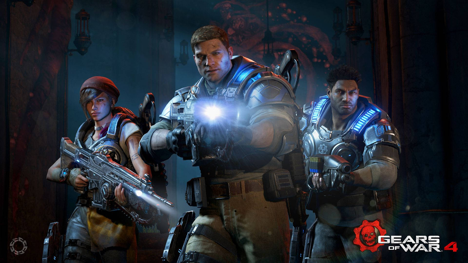 Gears Of War 4 Characters With Tactical Lights