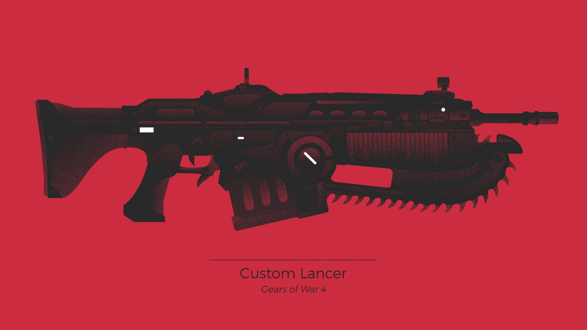 Gears Of War 4 Custom Lancer Assault Rifle