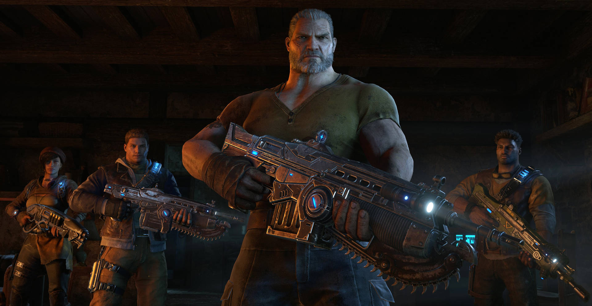 Gears Of War 4 Squad Of Characters Background