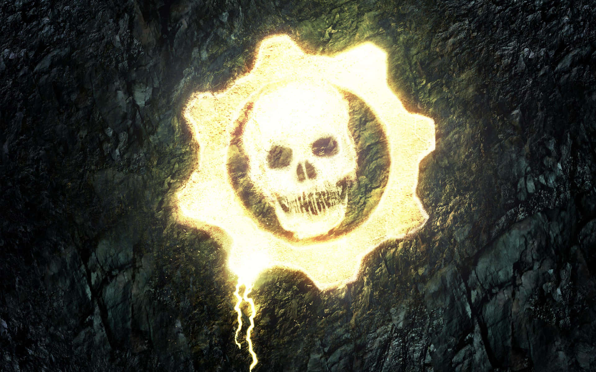 Gears Of War 5 Glowing Logo Background