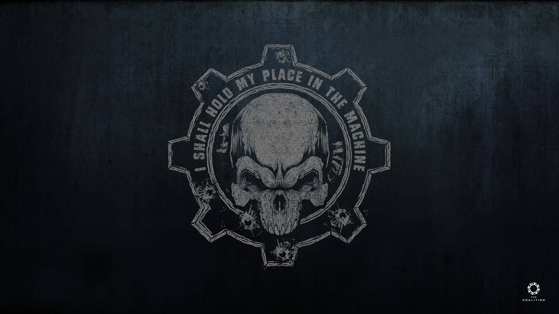 Gears Of War Black Logo Background