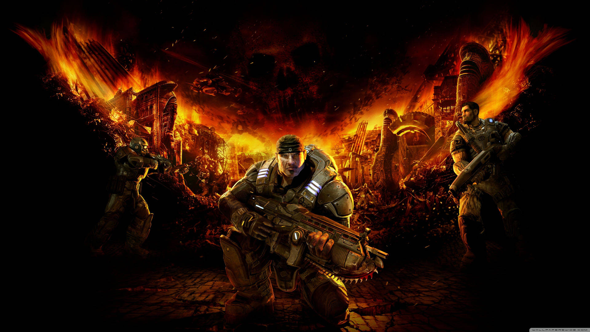 Gears Of War Fire City Background