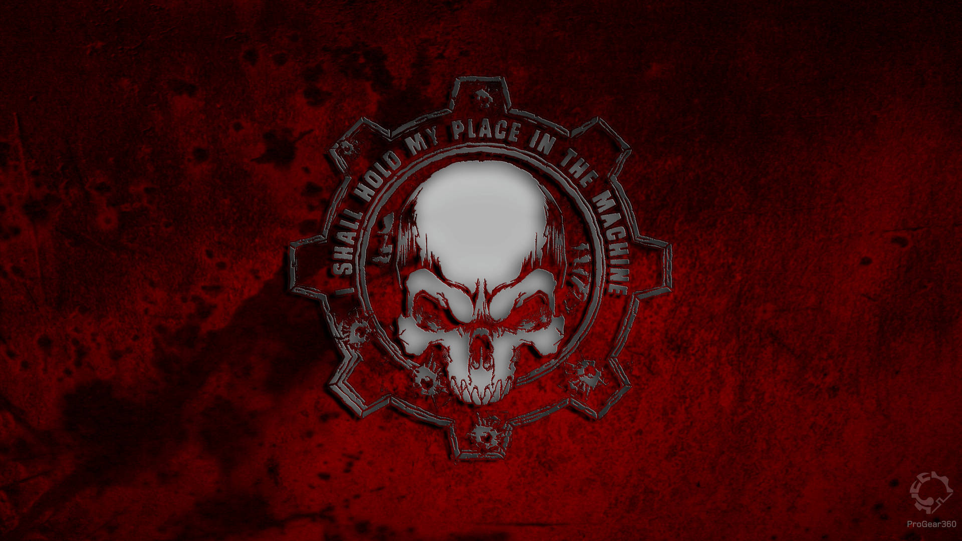 Gears Of War Scary Skull Background