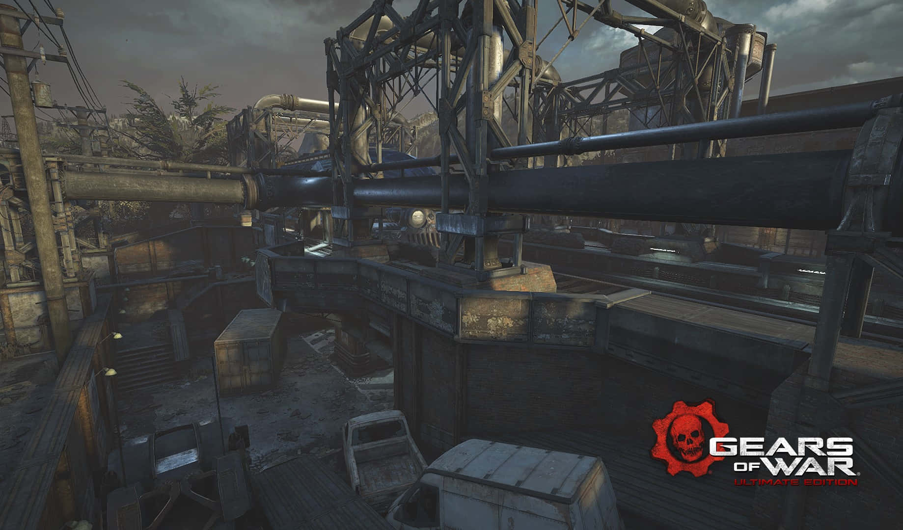 Gears Of War U E_ Industrial Complex Scene