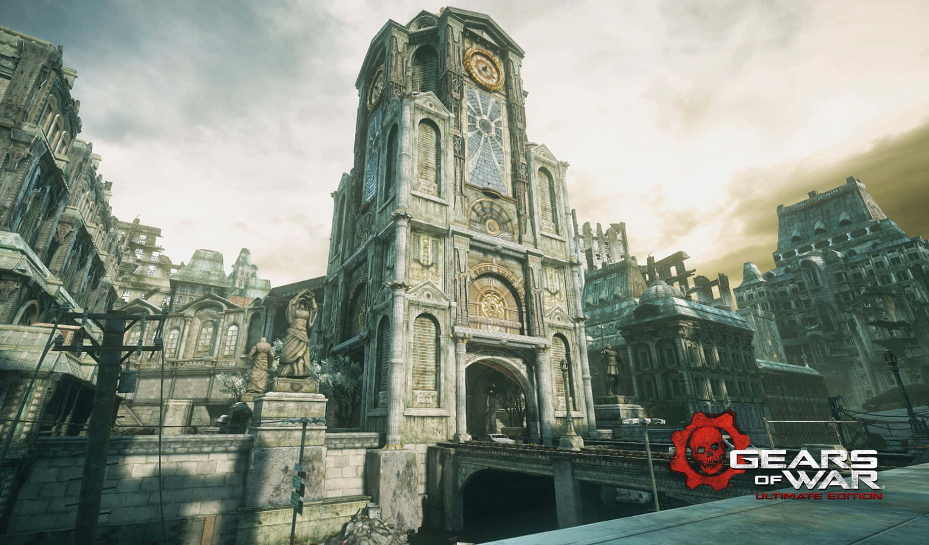Gears Of War_ Ultimate Edition_ Clocktower Ruins Background