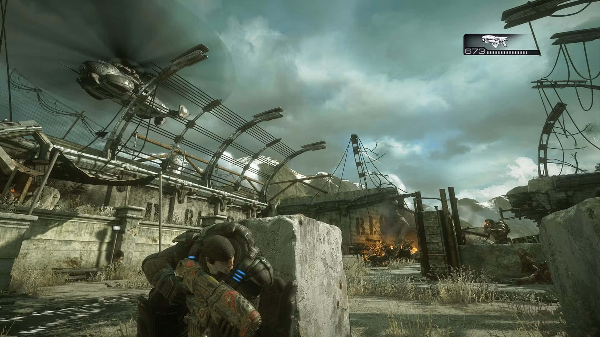 Gears Of War_ Ultimate Edition_ Combat Scene Background