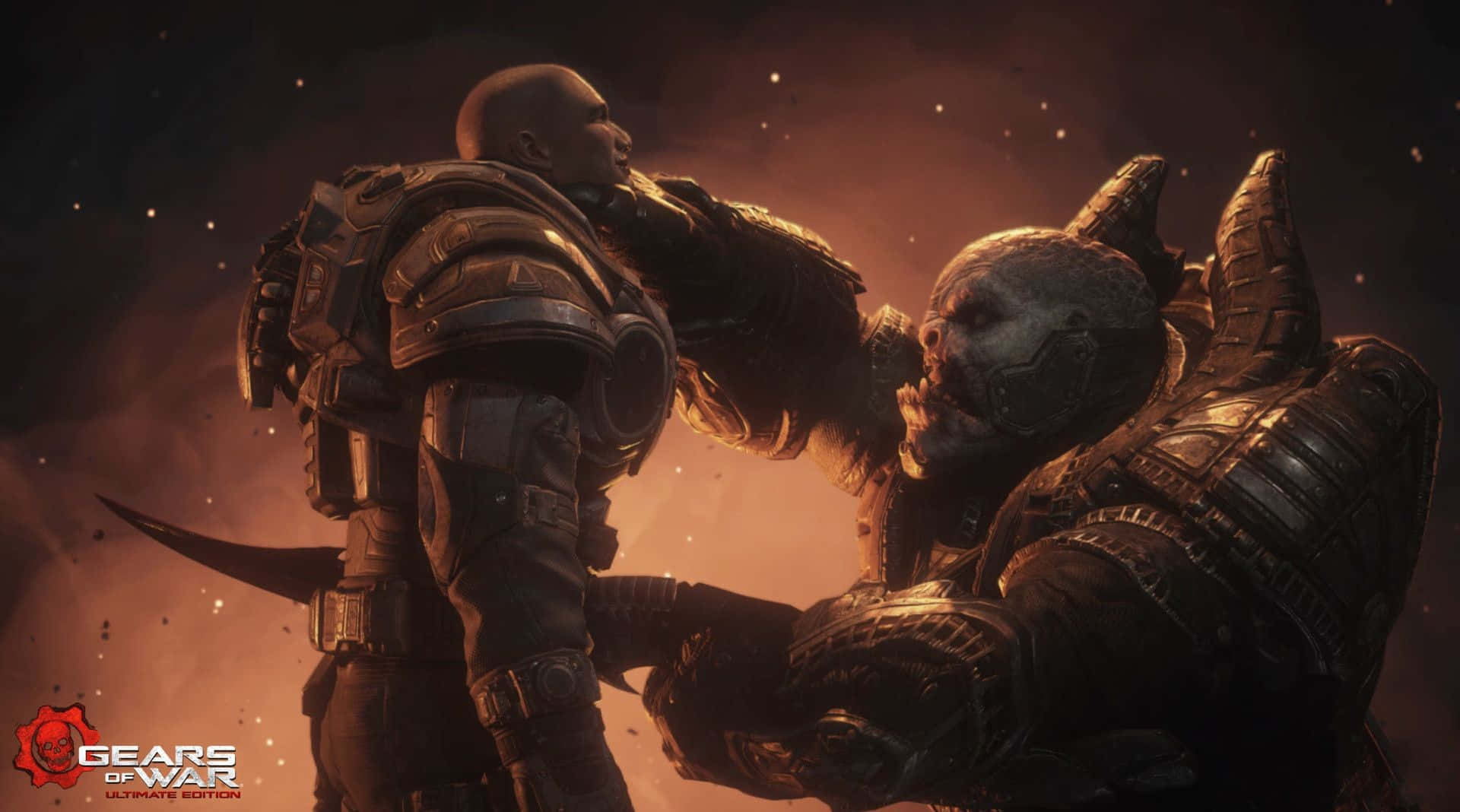 Gears Of War Ultimate Edition_ Epic Battle Scene Background