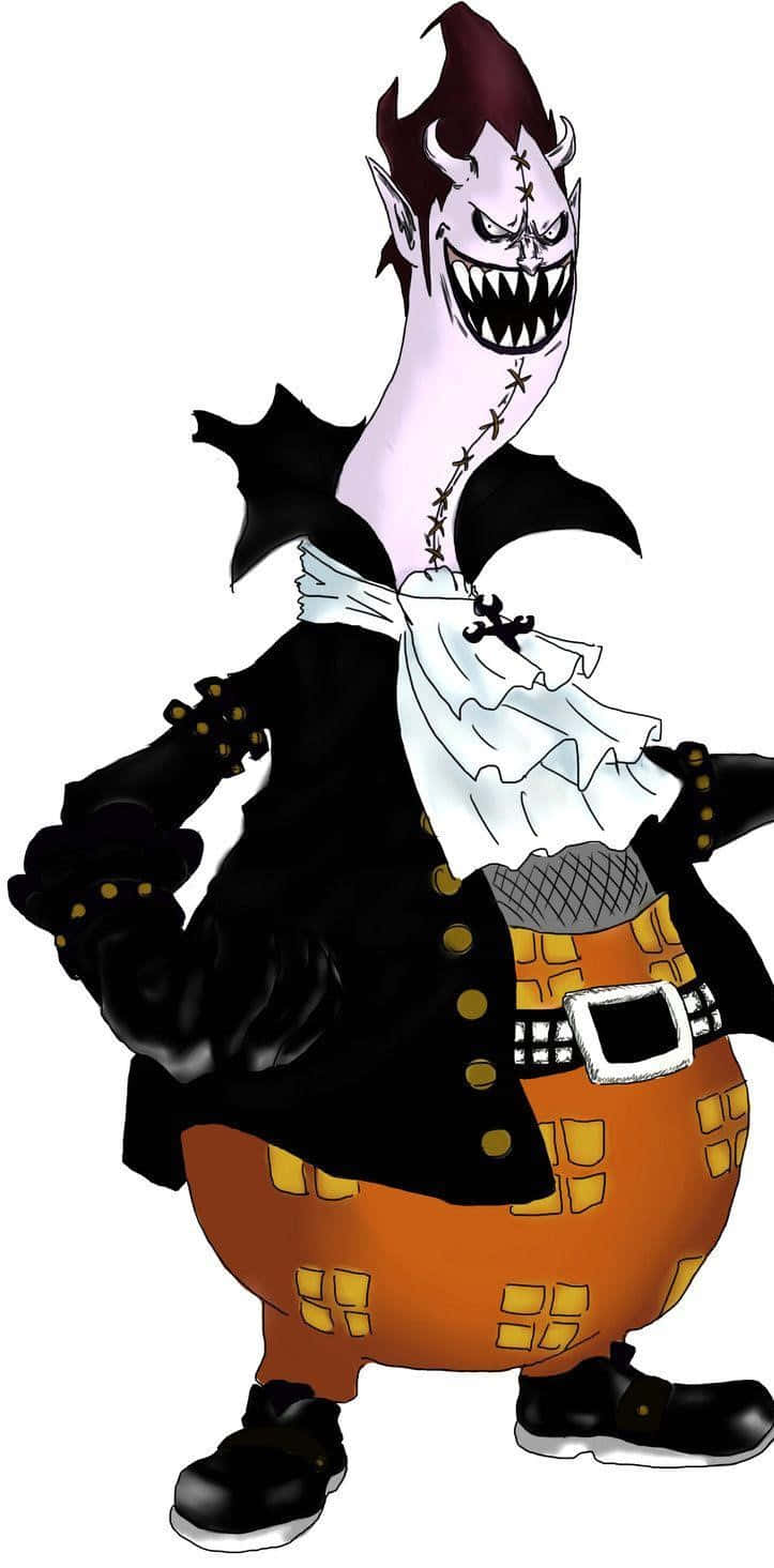 Gecko Moria, The Villainous Pirate From The Anime One Piece In A Menacing Pose. Background