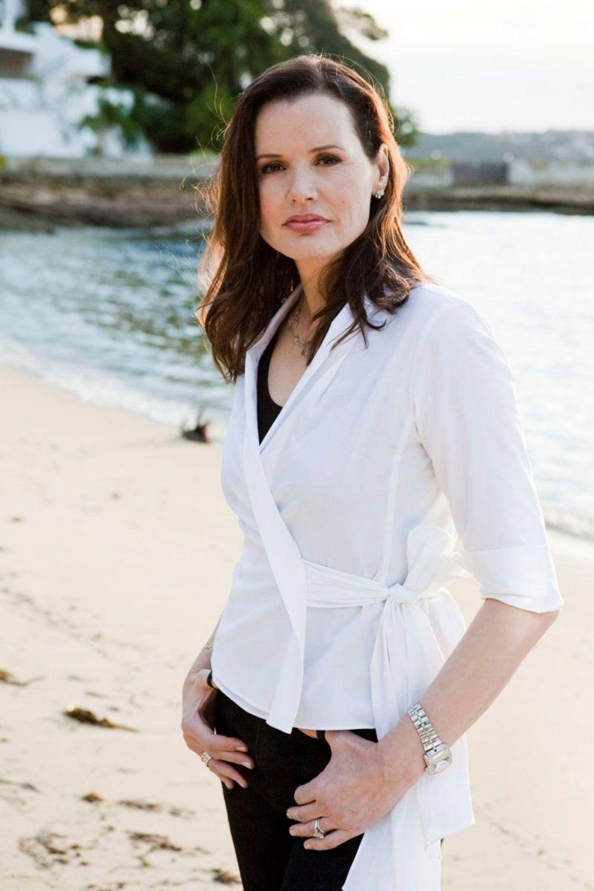 Geena Davis By The Sea