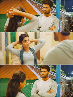 Geetha Govindam Collage Featuring Pretty Geetha Background